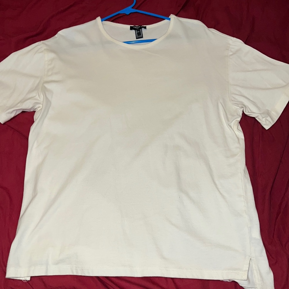 Forever 21 Men size Medium bone white t shirt